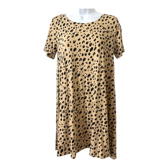 Fighting Eel Women’s Stella Leopard Cheetah Print Dress Size Small - Picture 1 of 4